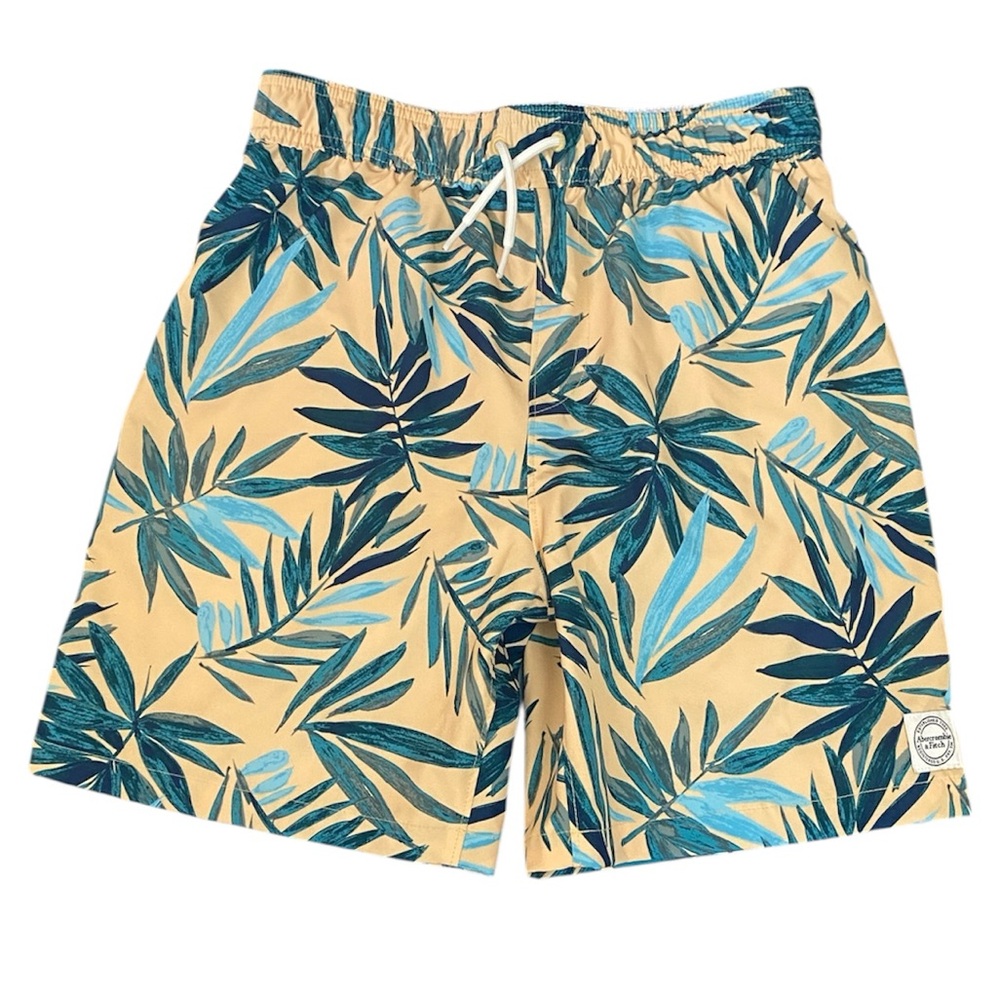 Abercrombie Boys Blue and Green Patterned Trunks 13/14